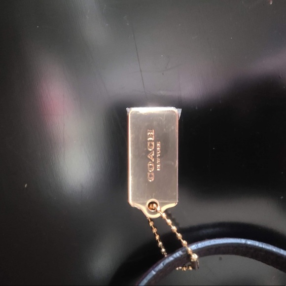 BRAND NEW Coach Burgundy Pebble Tote - Picture 6 of 8